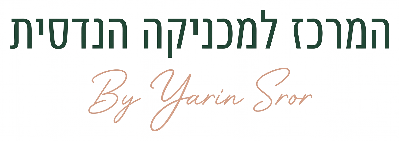 ירין סרור – המרכז למכניקה הנדסית